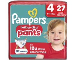 Pampers Baby-Dry Pants Maat 4 - 27 Luierbroekjes - 9kg-15kg