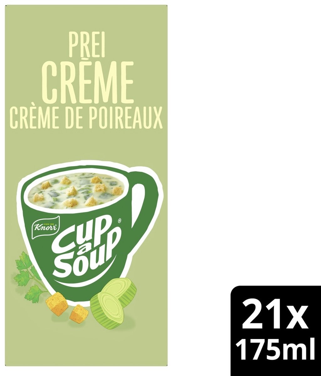 Cup a soup knorr prei creme 175ml | 4 stuks