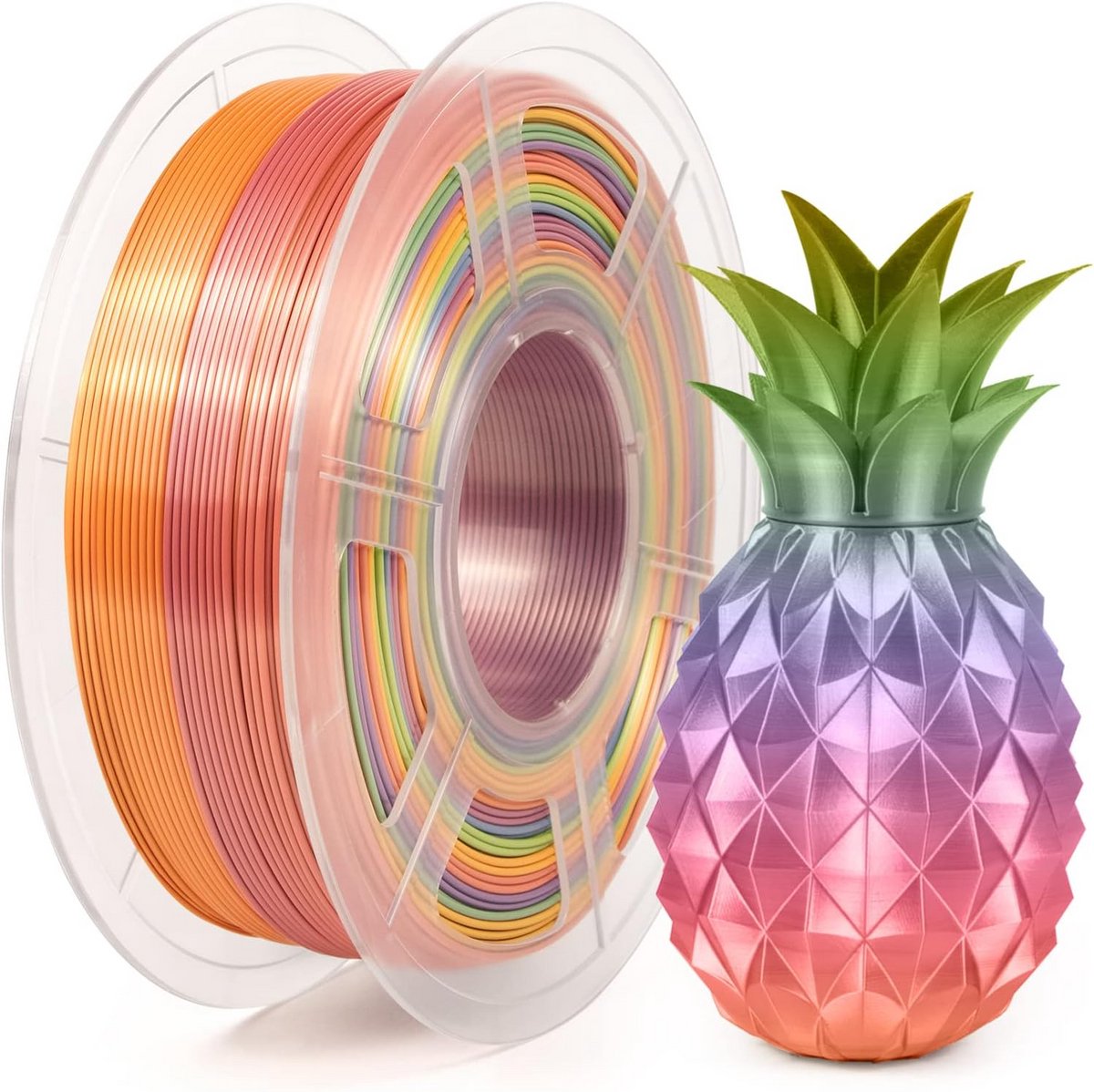 Veelkleurig PLA+ Filament 1.75 mm voor 3D Printen - 1 kg Spoel
