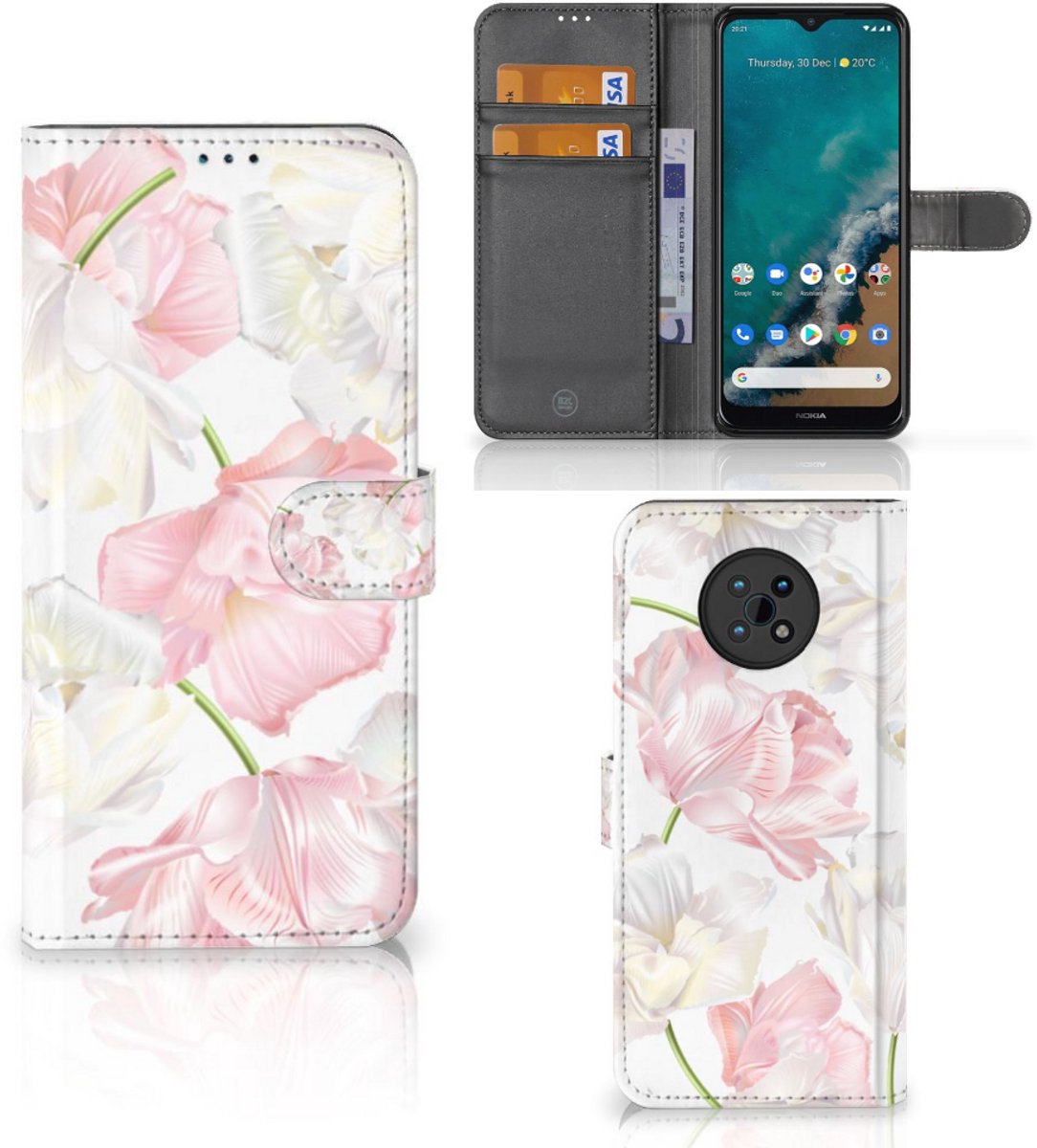 Nokia G50 Hoesje Lovely Flowers
