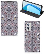 Flip cover OnePlus 9 Smart Cover Flower Tiles