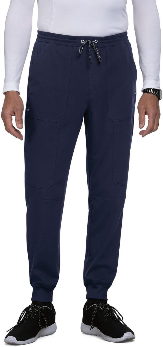 Heren 7-Pocket Jogger Scrub-broek - Comfortabele Joggingbroek voor Dag en Nacht