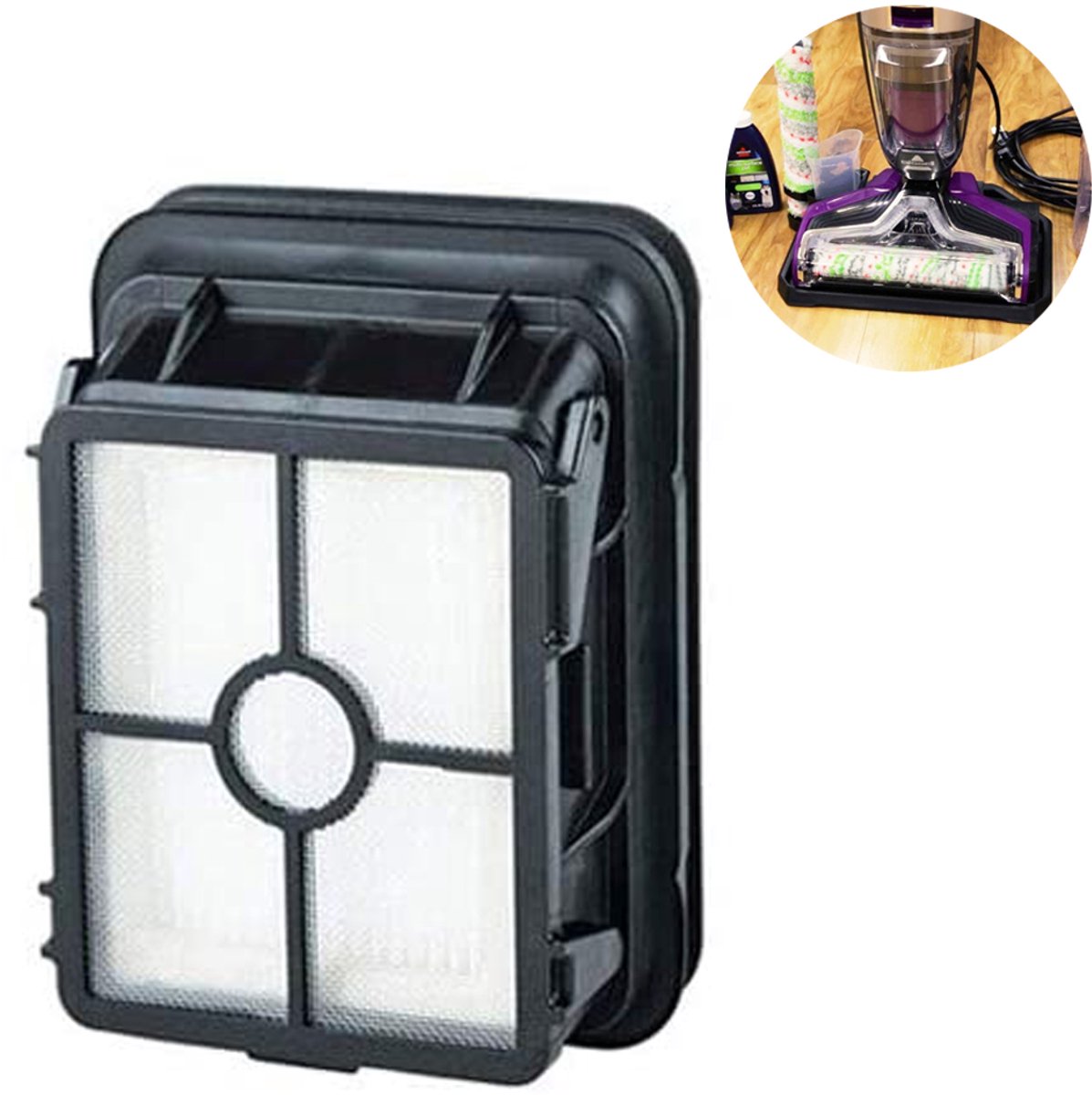 Oneay 1866 Vacuum HEPA Filter Replacement for Vacuum Cleaner Washable Replacement Filter for 1866F Vacuum Cleaners