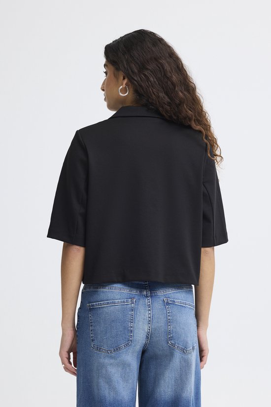 Ichi IHKATE SUS CROPPED BL Dames Blazer/colbert - Black