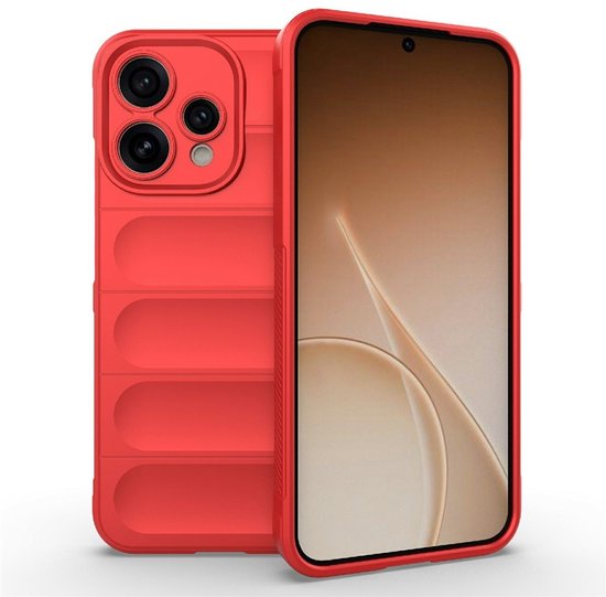 RankOne Hoes Voor Oppo Reno15 5G – Stootvaste Siliconen Behuizing Met Saffierdesign En Verhoogde Camerarand