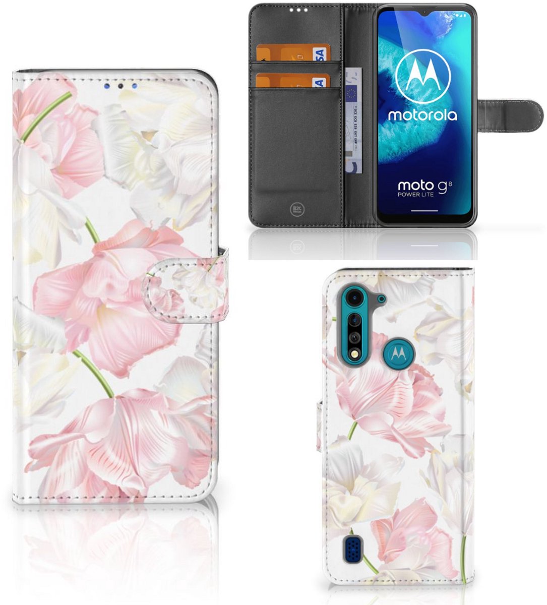 Motorola G8 Power Lite Hoesje Lovely Flowers