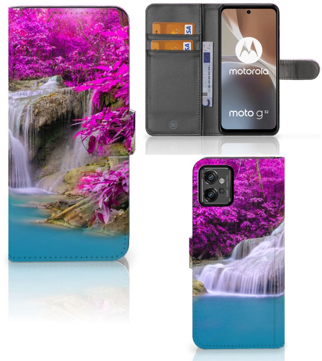 Motorola Moto G32 Flip Cover Waterval