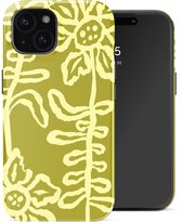 Selencia Hoesje - Geschikt voor Apple iPhone 15 - Backcover - Chalky Bloom