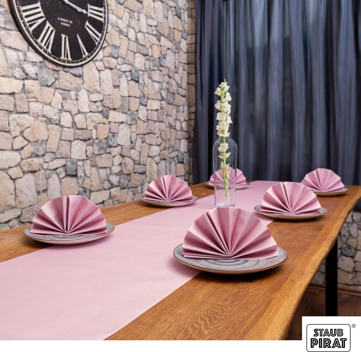 Tafelloper 40 cm breed, 24 m lang in 12 kleuren voor feestelijke decoratie