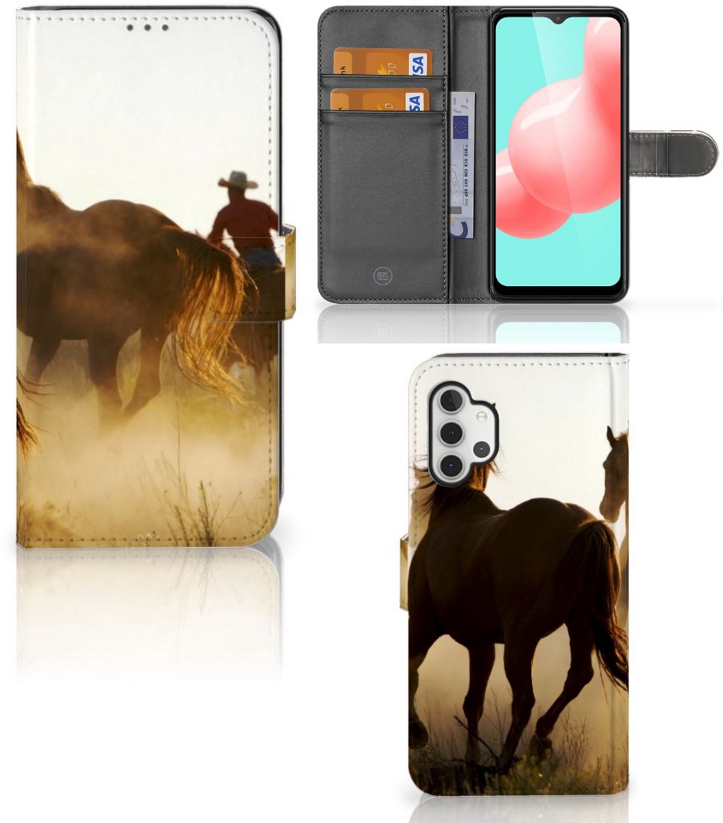 Samsung Galaxy A32 5G Telefoonhoesje met Pasjes Design Cowboy