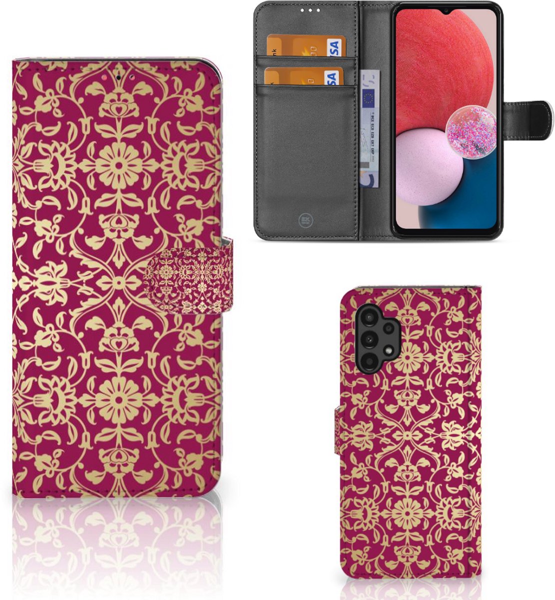 Wallet Case Samsung Galaxy A13 (4G) Barok Pink