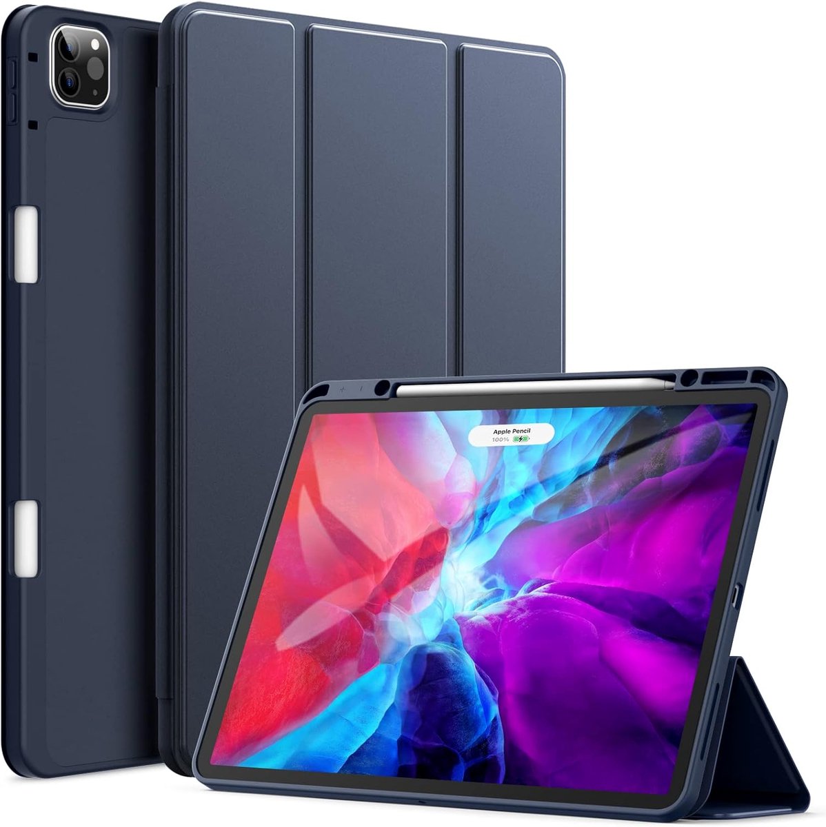 Dunne Tablet Case voor iPad Pro 12,9 Inch met Pencil Houder en Oplaadfunctie