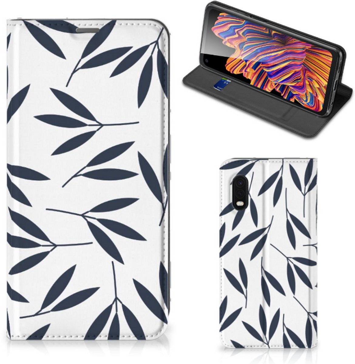 Samsung Xcover Pro Smart Cover Leaves Blue