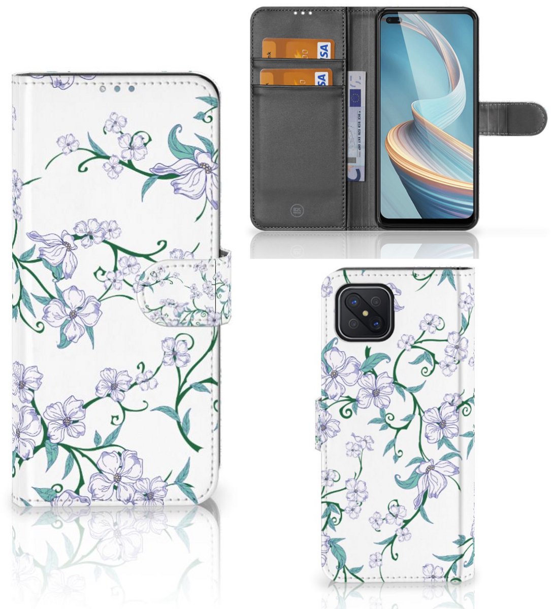 OPPO Reno4 Z Uniek Hoesje Blossom White