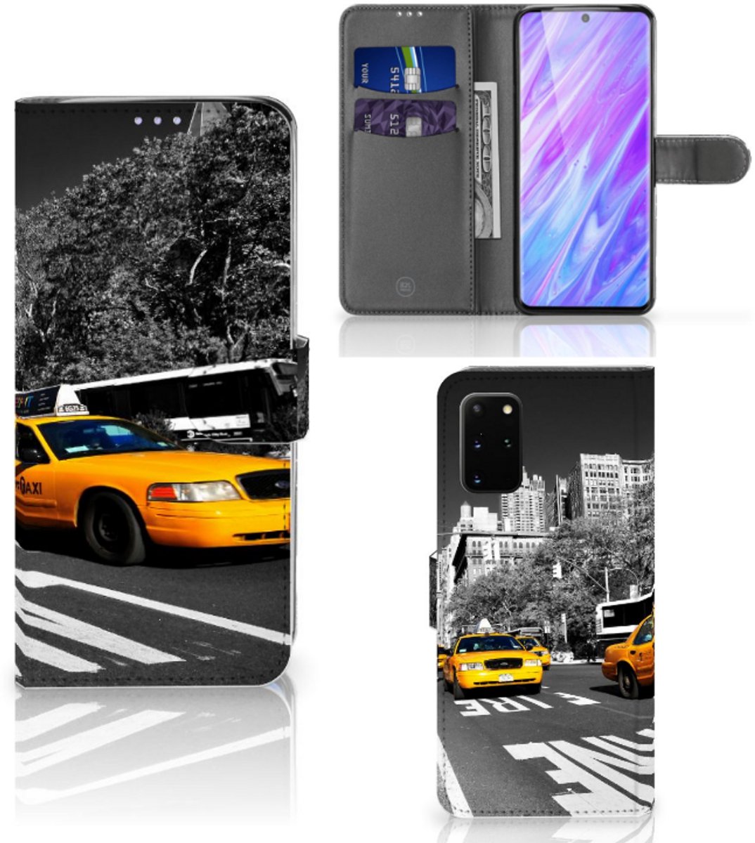 Samsung Galaxy S20 Plus Flip Cover New York Taxi
