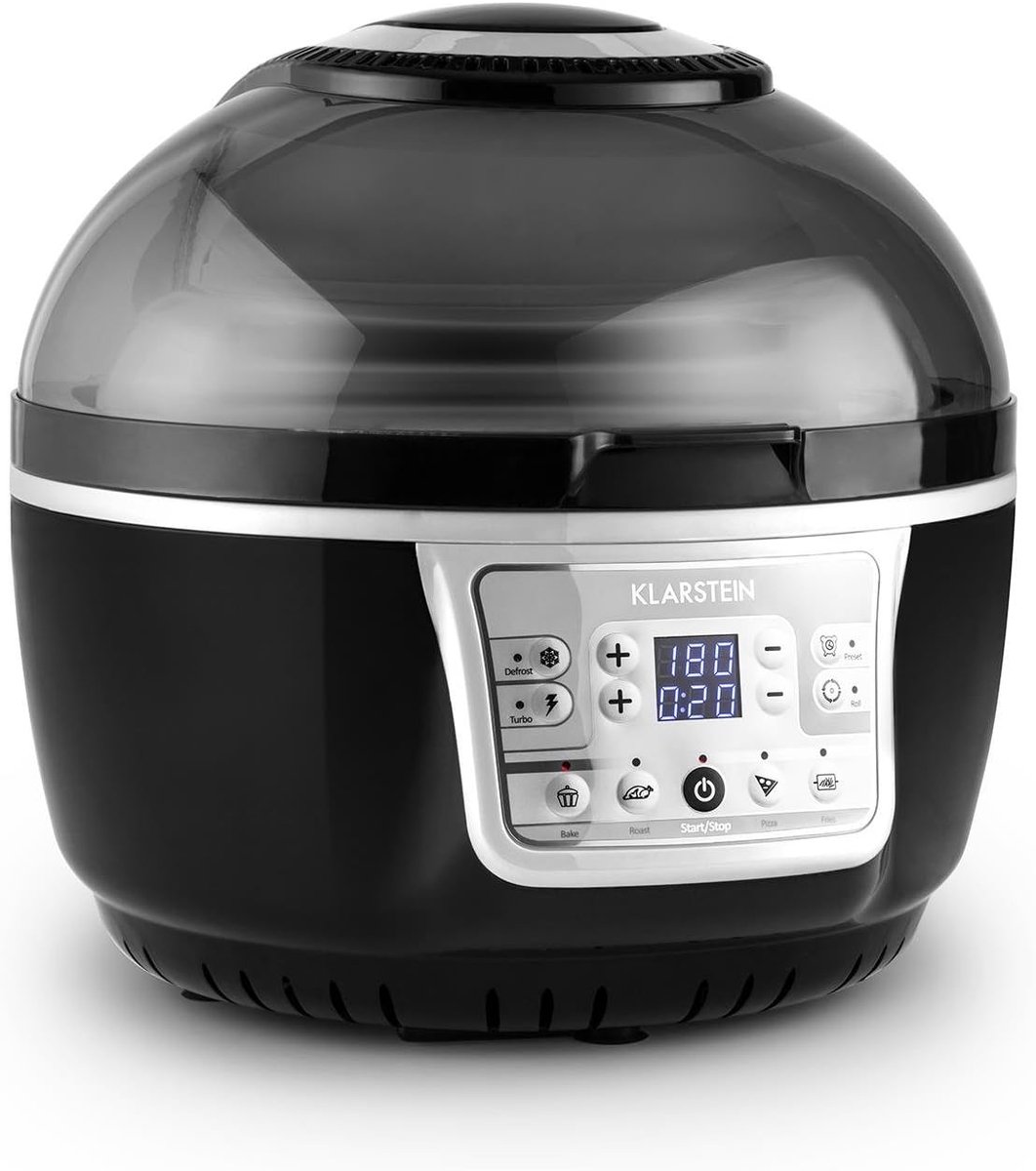 Hot Air Fryer - Oilless Fryer en Bakoven, 1400 W, 9 L, Multifunctioneel Koken, Halogeen Verwarming, Stijlvol Ontwerp