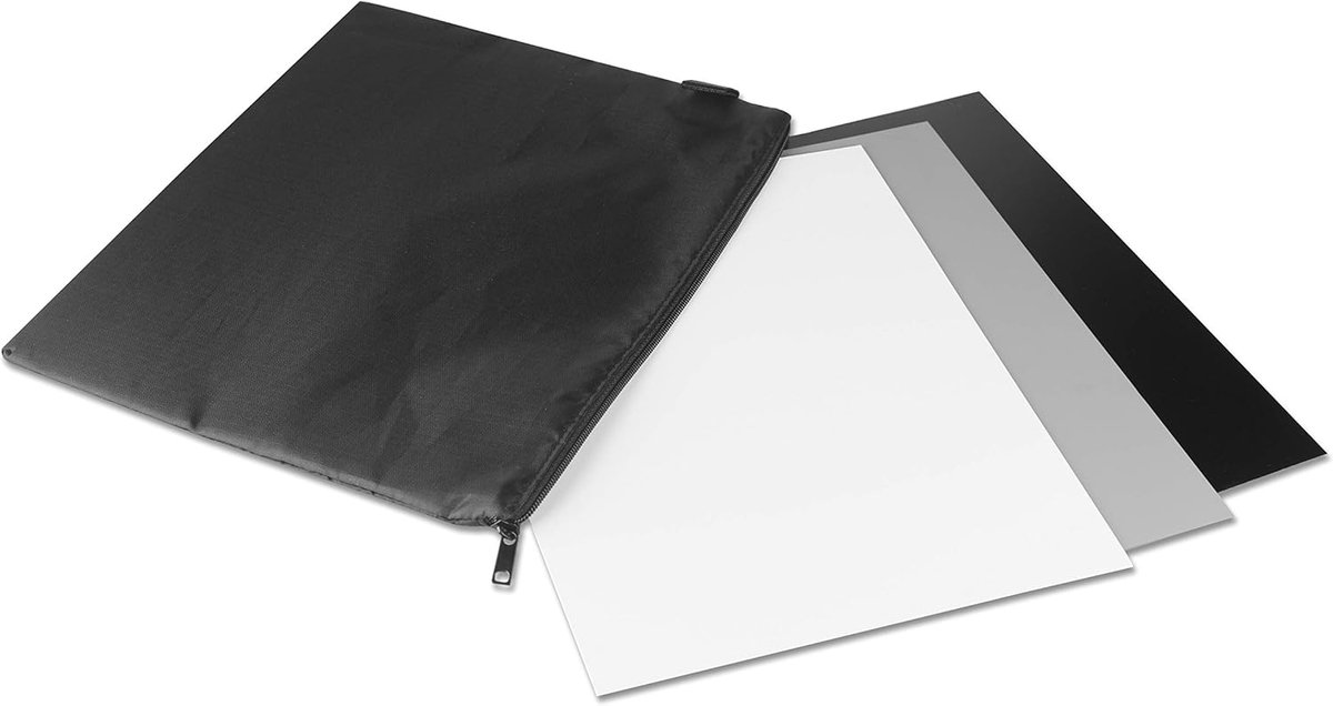 Grijze Kaart voor Witbalans en Belichtingsmeting - Reflecteert 18% Licht - 25,4 x 20,2 cm