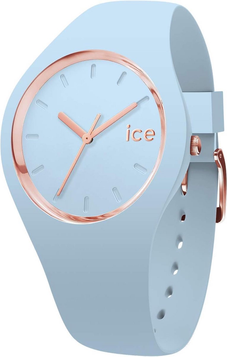 Pastel Blauwe Dameshorloge met Silicone Band