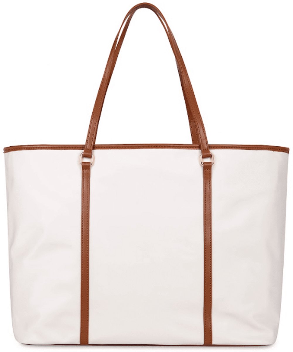 Laurent David Handtas White | Wit | Maat: One Size