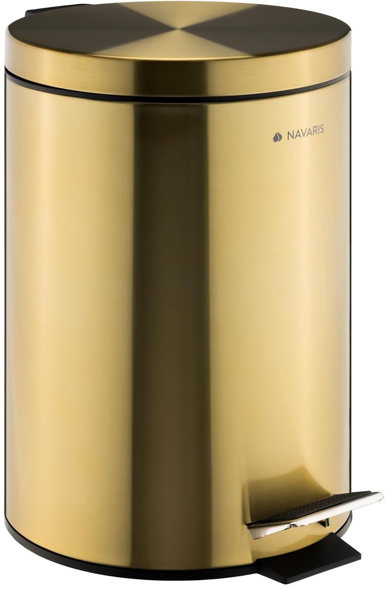 Badezimmer Mülleimer - Freihändige Bedienung - 12L Goldkleurig