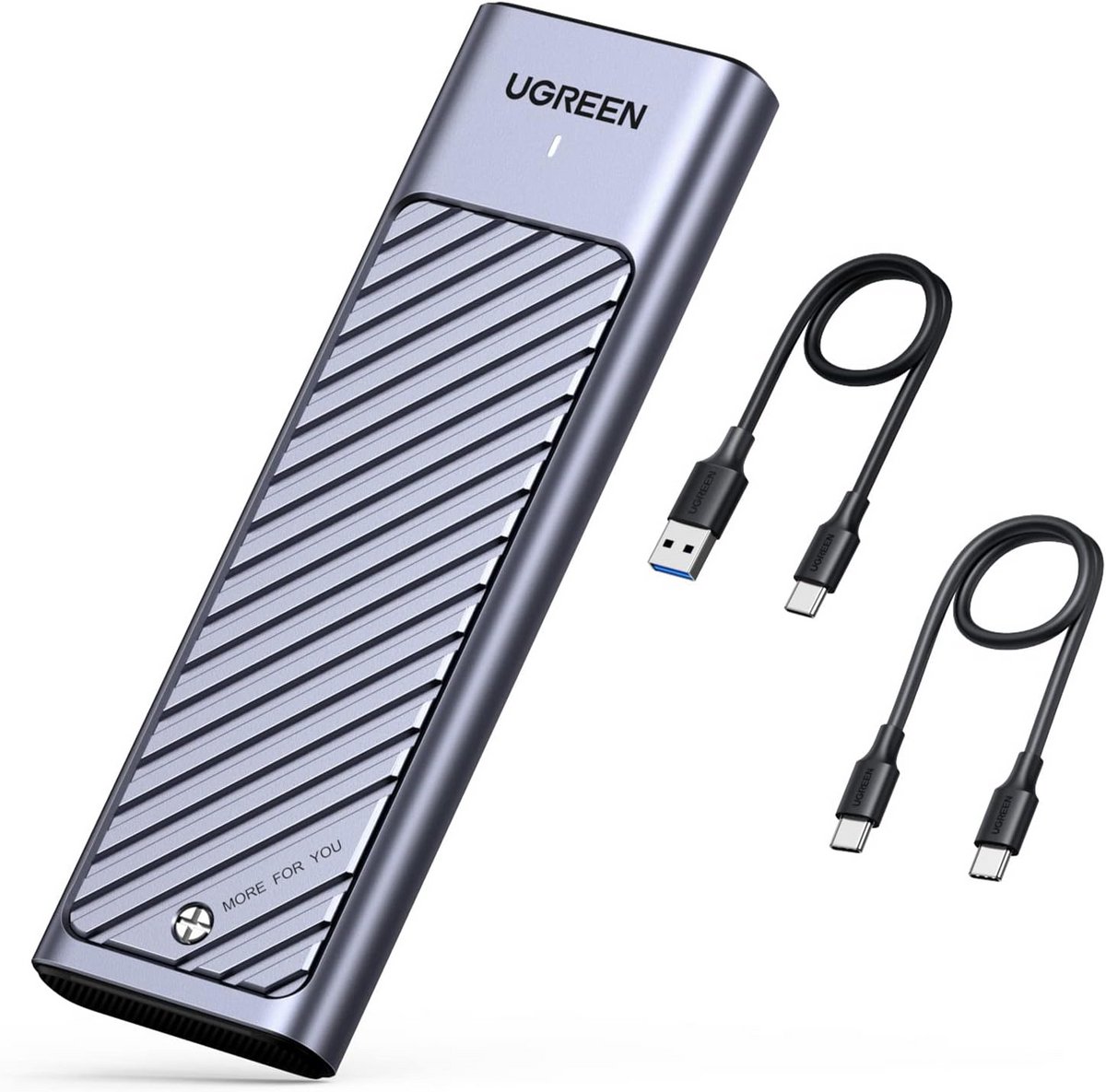 M.2 NVME SATA USB 3.2 Gen 2 10Gbps SSD Behuizing met 2 Kabels