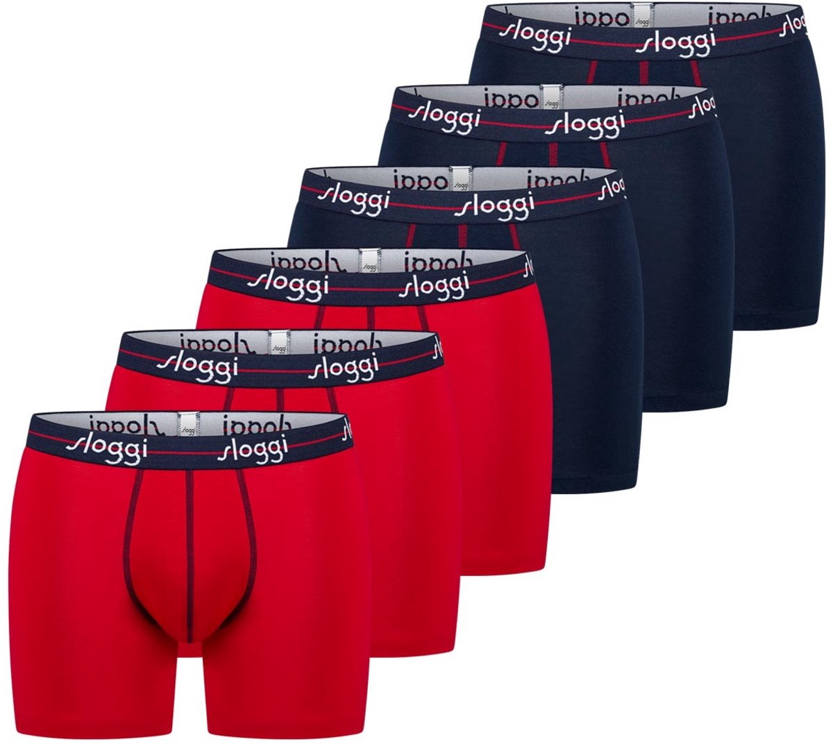 sloggi Heren lang short / pant 6 pack Start