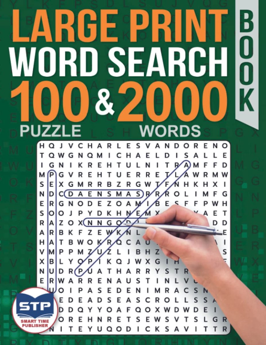 Grote Letter Zoekboek: 100 Puzzels en 2000 Woorden