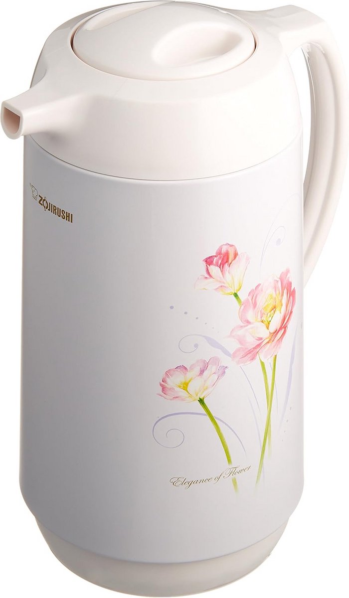 Glazen Thermos Thermische Tafelblad Pot - 1000 ml - Zilver