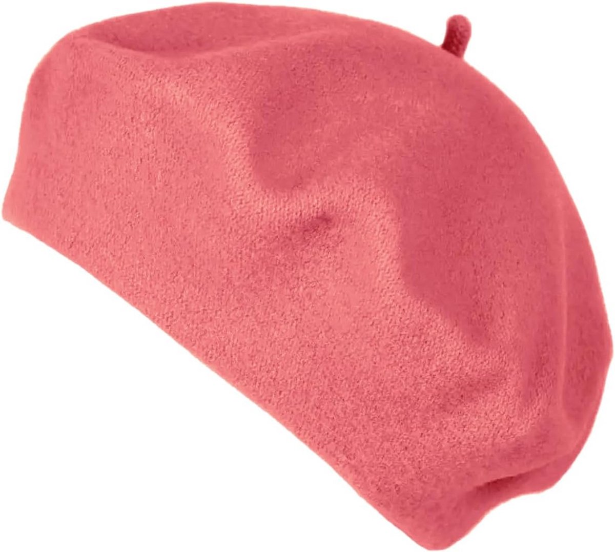Franse klassieke baret voor dames - koraal - Eén maat