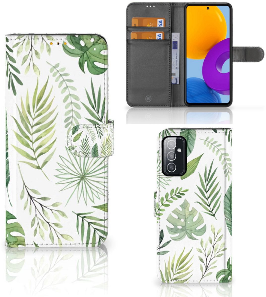Samsung Galaxy M52 Hoesje Leaves
