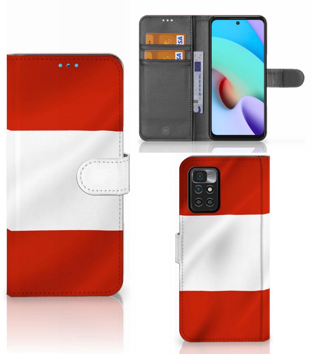 Xiaomi Redmi 10 Bookstyle Case Oostenrijk