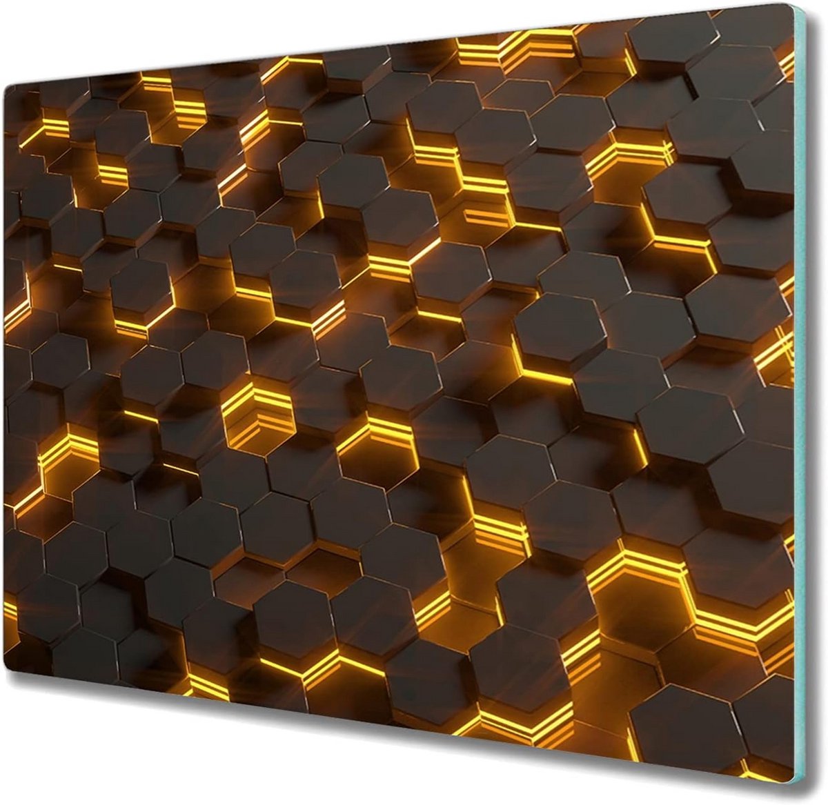 Glazen Snijplank 60x52cm - Keukenplank en Kookplaatafdekking van Gehard Glas