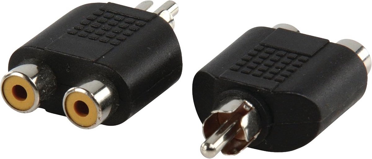 Cinch naar 2 x RCA Adapter - Mannelijk naar Vrouwelijk