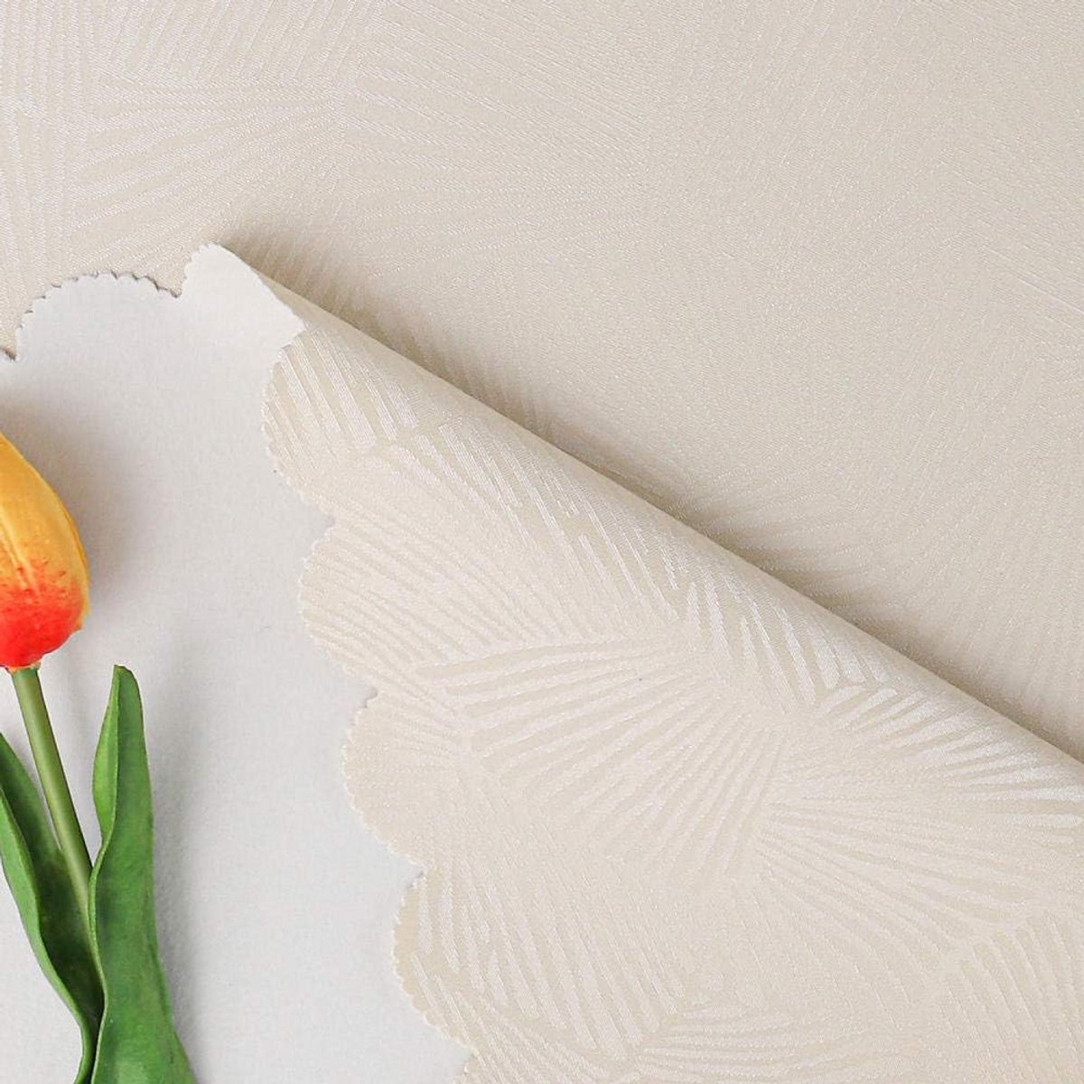Ronde Tafelkleed PVC Waterdicht & Vlekbestendig Strepen Beige - Diverse Diameters