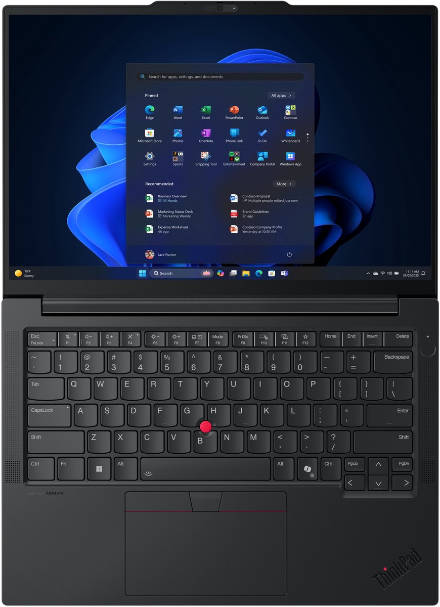 Lenovo ThinkPad E14 Gen 7 (Intel) - Zakelijke Laptop - 14 inch - Core Ultra 7 - 32GB/1000GB thumbnail 5