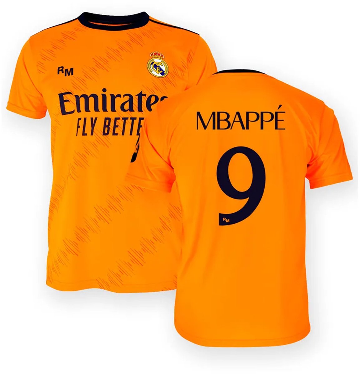 Real Madrid 24/25 Mbappe Weg Korte Mouw T-shirt Junior Oranje 4 Years Jongens,Meisjes
