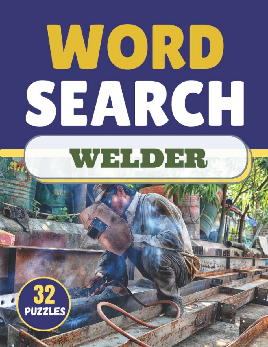 Woordzoeker Puzzelboek Thema Lassen: Uitdagende Activiteitenpuzzels in Groot Formaat voor Volwassenen en Senioren
