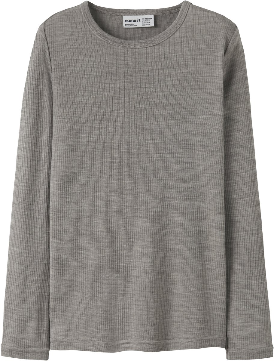 NAME IT - NKNWAX WOOL RIB LS TOP - Unisex - Lange mouwen shirts