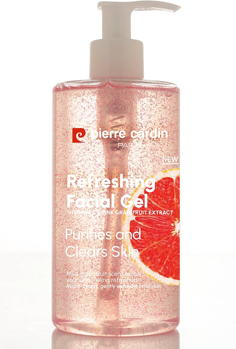Pierre Cardin Refreshing Facial Gel with Vitamin C & Pink Grapefruit Extract-350 ML