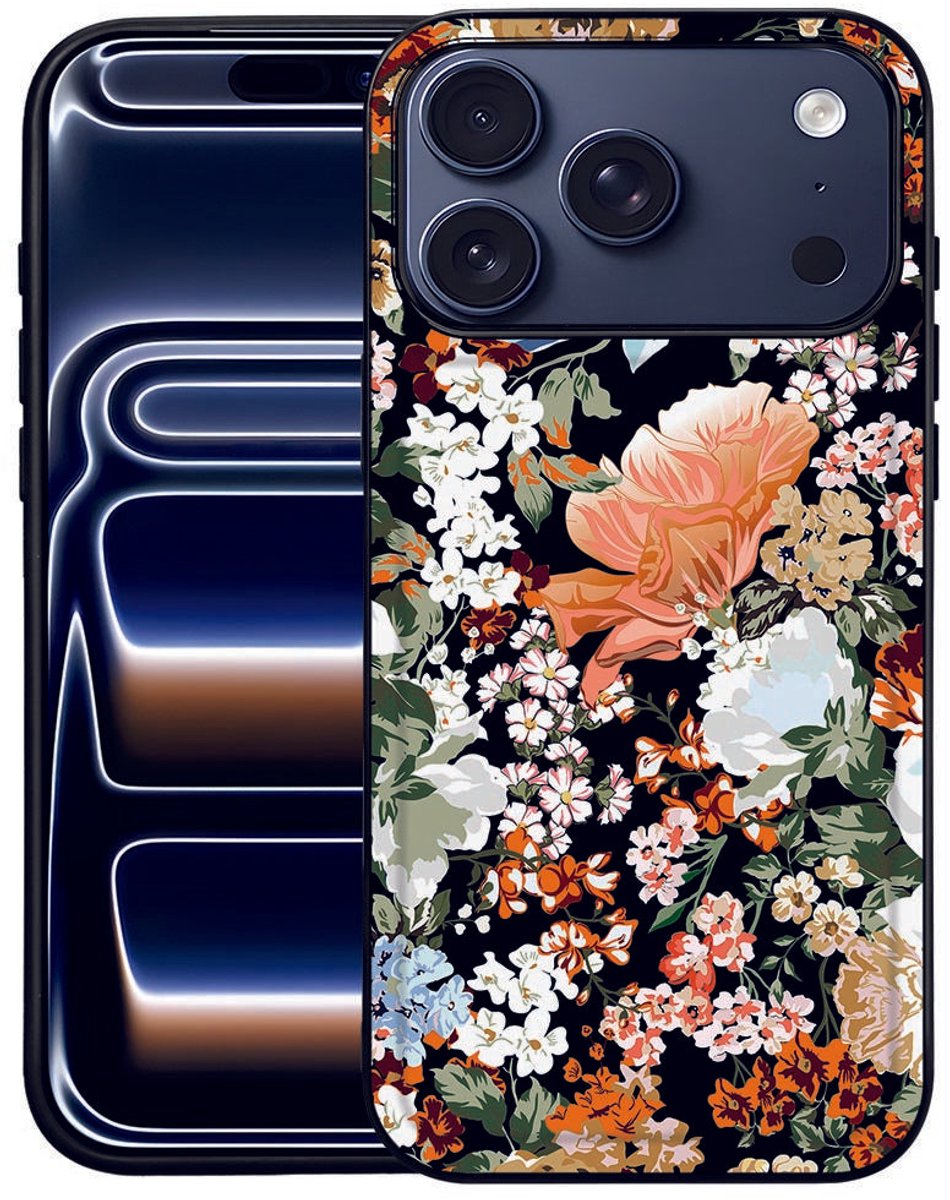 Dark Flowers Backcover Hoesje Apple iPhone 17 Pro Max