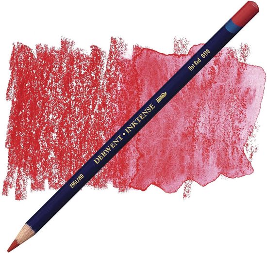 Ink Rood Wateroplosbaar Inktpotlood – Permanent na drogen – Helder Rood | bol