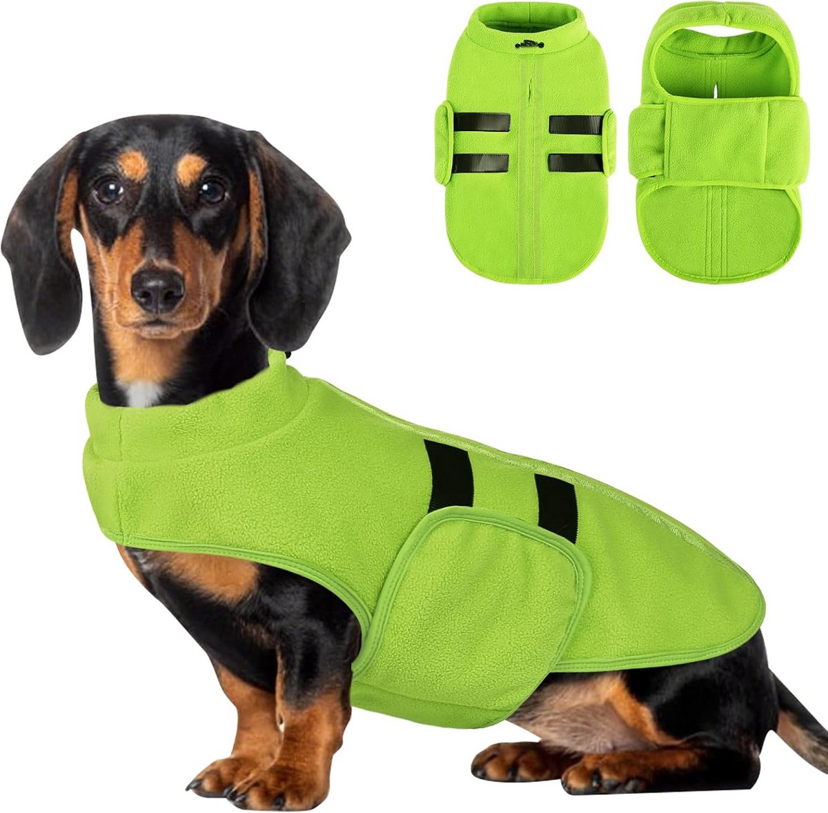 Warme Fleece Trui voor Kleine Honden en Katten - Zachte Pullover met Harnasopening