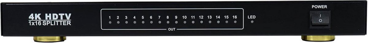 HDMI Splitter 1 naar 16 Poorten - Full HD 1080P Ondersteuning voor 3D