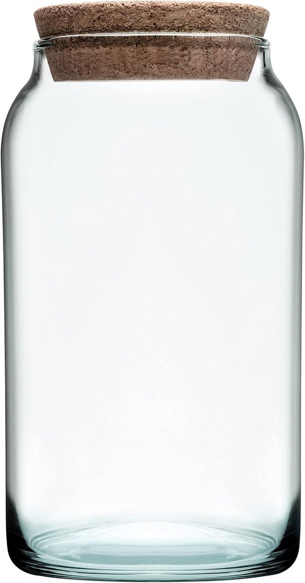 Voorraadpot van Gerecycled Glas - Keukenbewaarbus 1.13 Liter