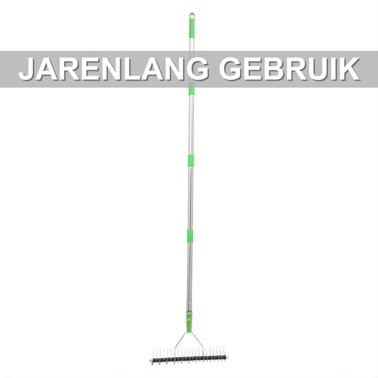 Hark - Multihark - Bladharken - Tuinhark - Voor Tuin & Grondonderhoud - Groen van Merkloos	 — afbeelding 3