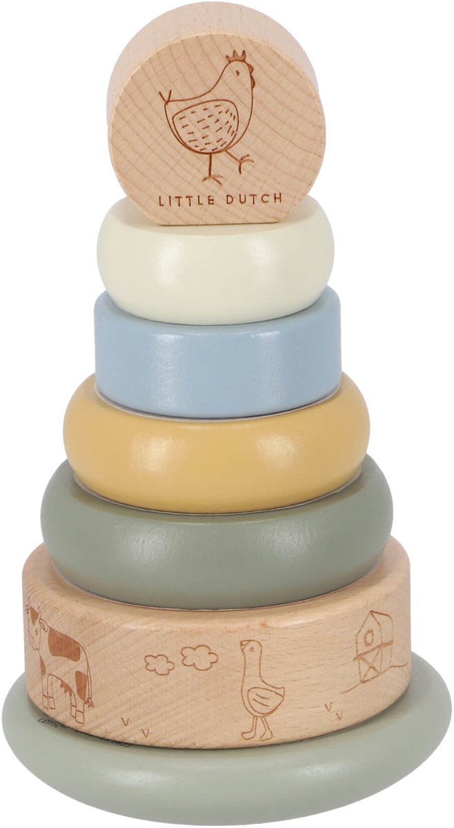 Little Dutch - Tuimelstapelaar FSC - Little Farm van Little Dutch — afbeelding 3