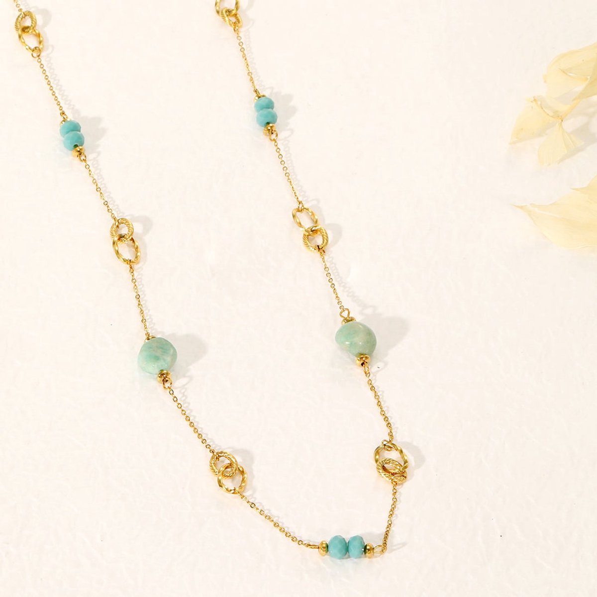 Lange Ketting met Stenen – Elegant & Veelzijdig | Twinolo