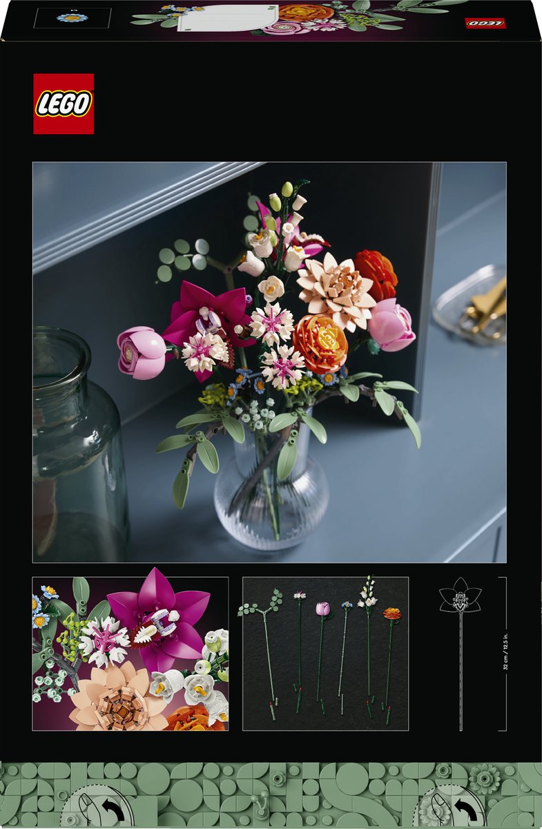 LEGO Botanicals Roze boeket - Bloemen Decoratie - 10342 — afbeelding 19