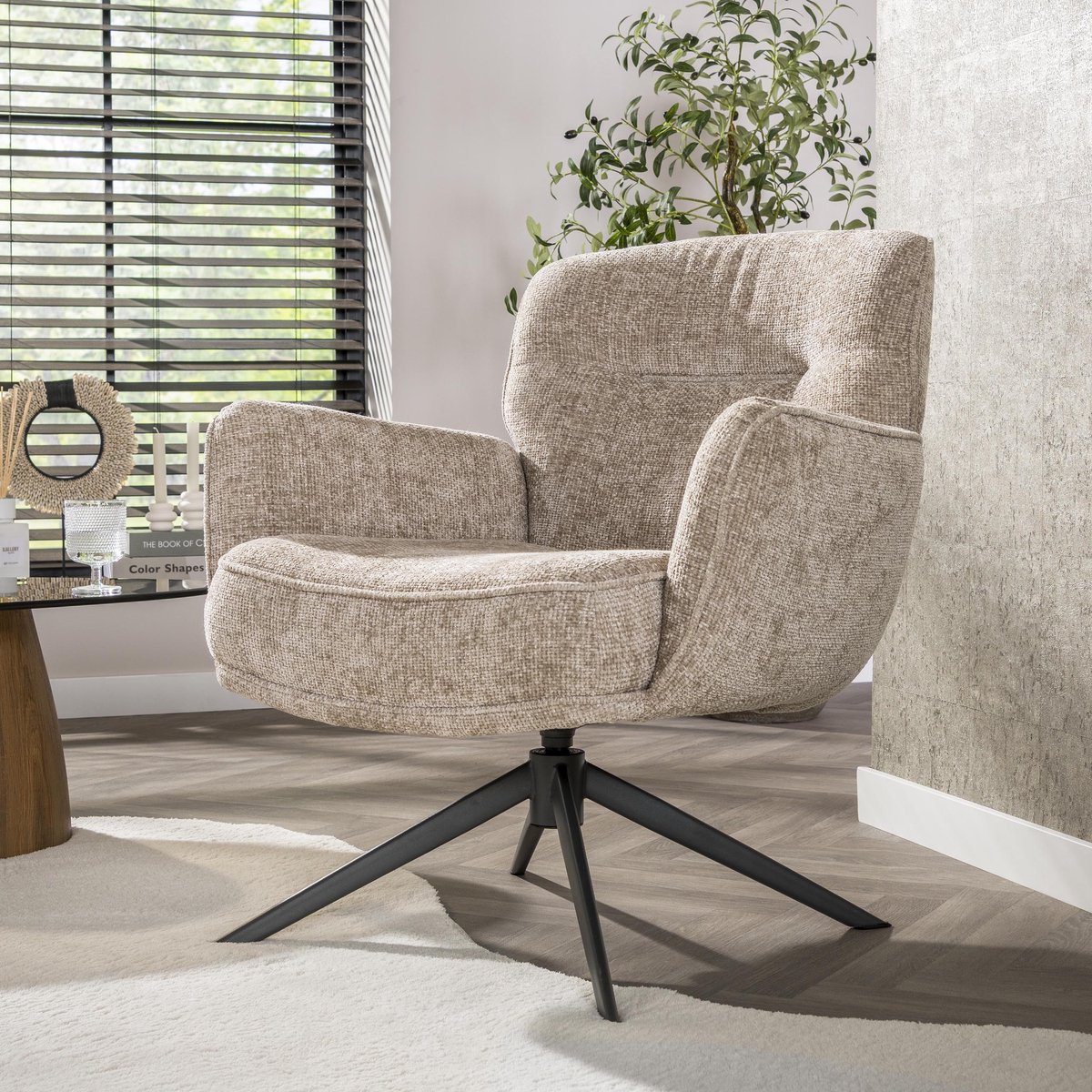 Hoyz Collection - Fauteuil Forza Draaibaar - Hoven Zand