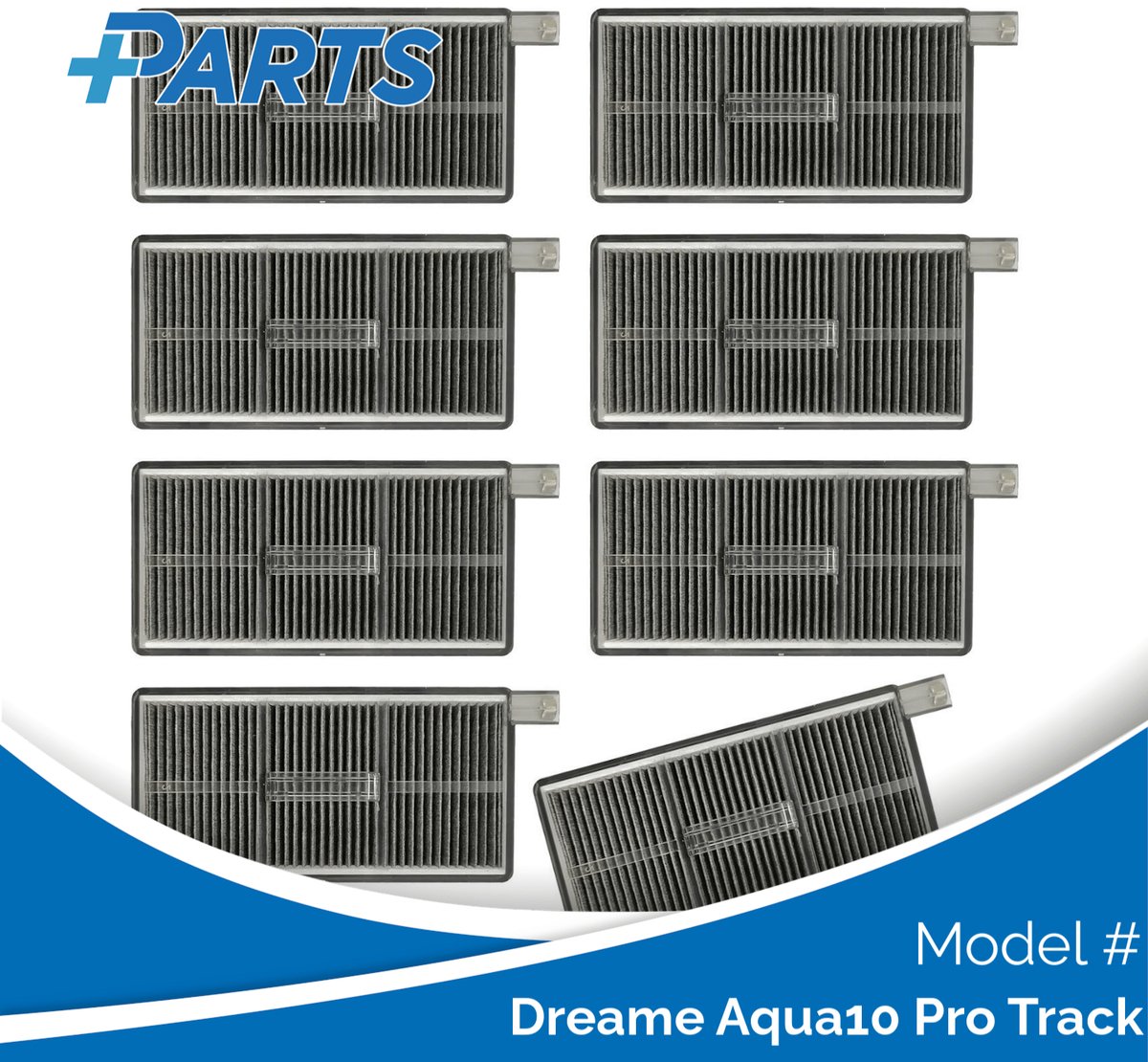 Dreame Aqua10 Pro Track Filters (8 Stuks, Plus.Parts® alternatief voor 20010100001863)